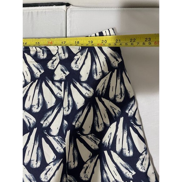 Sherry Taylor Women's Plus Size Skirt 3X Navy & White Abstract Print Rayon - Picture 11 of 11